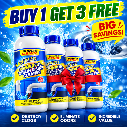 Powerful Drain Blockage & Sink Cleaner Powder buy 1 get 3 free